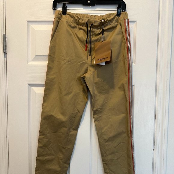 Burberry Other - Burberry Kids Curran Icon Stripe Khaki Pants